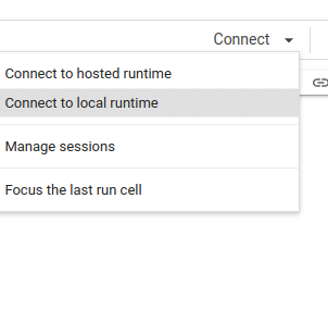 Connect to Local Runtime
